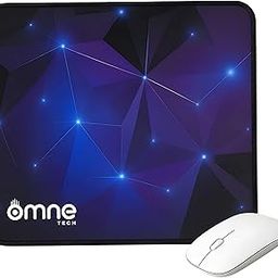omne TECH T5 Gaming Mouse Pad with Anti-Slip Rubber Base Smooth Surface for Precision | Ideal for Office, Work & Gaming | Dark Geometric Design – Medium Size (Pack of 1)-image-13