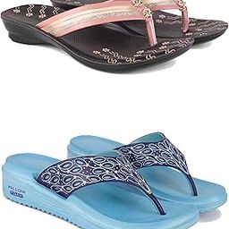 Women's Sandals | Lightweight Wear| Stylish & Easy to Wear For Women'S GP-SAN-(2-COMBO)-1956-1888-8