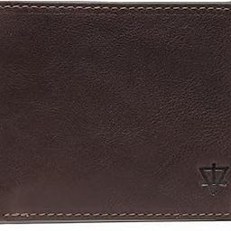 Genuine Leather RFID Protected Men's Wallet Suitable for Credit Debit Cards Flap Closure - Tan Navy-image-24