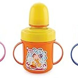 Nabhya Combo of 3pc Stainless Steel Plastic Multicolour Soft Nipple Sippy Cups for Baby Sipper Cup | Anti-Spill Sippy Cup | BPA Free | Plastic Sipper-20