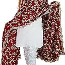 Women's Velvet Embroidered Dupatta-image-56