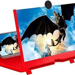 HIMSEAS 3D Screen Magnifier Amplifier, HD Amplifier Projector for Movies, Videos and Games. Foldable Phone Stand with Screen Amplifier for All Smartphones-32