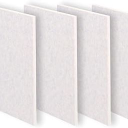 Timber Acoustics® Mute Board – Acoustic Sound Absorption Panels | Noise Reduction for Studios, Offices & Homes | 1 x 3 ft Each | Set of 4 (White, 12mm)-14