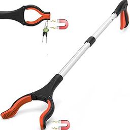 HASTHIP® 32'' Waste Grabber Reacher Tool with Megnet for Litter Pick Trash Pick Up, Foldable Grabber Claw Pick Up Reacher Tool Assistaive Device for Elderly-12