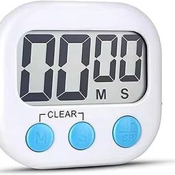 Blue Tick Kitchen Timer and Countdown | Loud Ringer | 99 Miniute Setting | Magnetic or Stand | White-19