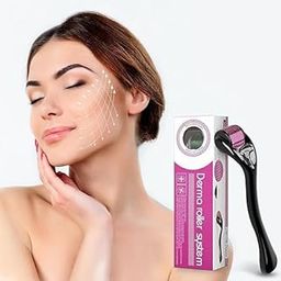 Anti-aging Therapy Tool For Younger Skin | Face Roller for Acne, Scars, Wrinkle Removal | Titanium microneedles 0.5 mm |-image-21