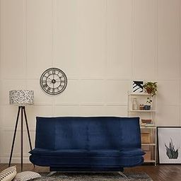 Wakefit Sofa Cum Bed 3 Seater | 3 Yrs Warranty | Sofa Bed 6 X 4 Feet, Foldable Sofa Cum Bed - Amoeba (Malphino: Cobalt Blue)-image-46