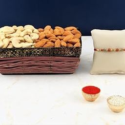 SFU E Com Dry Fruit Hamper For Rakshabandhan Gift | Dry Fruit And Rakhi For Brother | Dry Fruit Basket Hamper | 26-47