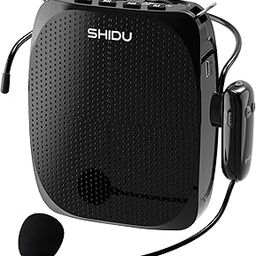 SHIDU S615 Voice Amplifier for Teachers, Mini Voice Amplifier with UHF Wireless Microphone Headset, 10W Output 1800mAh Personal Portable Speaker Suitable for Coaches,Tour Guides, Promotions, Outdoors-image-40