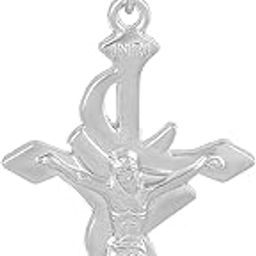 Stainless Steel Arrow Head Cross Christ Crucifix Cross Jesus Religious Faith Inspiration Pendant Necklace Christian Jewelry for Unisex-image-90