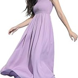 tokyo talkies Women's Elegant Smocked Midi Dress | Strappy Shoulders & Flattering Fit | Chic & Feminine for Any Occasion-picture-26