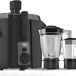 Havells Hexo 950 watts 2 Jar Juicer Mixer Grinder I Double Ball Bearing Copper Motor I 22000 RPM I 100 Minutes Run Time I Metal Teeth Coupler & Jar Base IPolycarbonate Jar, Juice Spout-28