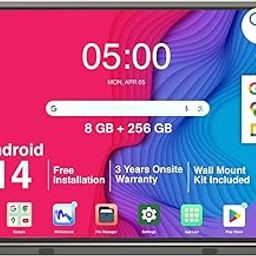 BIG VUE Pro 75 Inch Android 14 Smart Interactive Flat Panel (ADPM) Digital Board, 8 GB RAM 256 GB ROM, Ai-Copilot, Multitouch Screen Display for Teaching, Classroom & Office Use-24