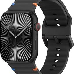 VEMIGON Sport Straps Compatible with Apple Watch Bands 40mm 41mm 42mm 38mm 45mm 44mm 46mm 49mm, Soft Silicone Waterproof Wristband for iWatch Series 10 9 8 7 6 5 4 3 SE Ultra (Watch Not Included)-picture-18