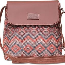 Printed Women's Hand Crafted Vegan Leather Flap Sling Bag-11