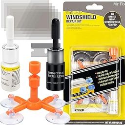 Mr Fix® Windscreen Repair Kit, Car Windscreen Crack Repair Kit with Durable Resin, Fix Auto Glass Cracks, Chip, Bulls Eye, Star Break, Half Moon (Comes with 2 Bottles) for 7 Series-24
