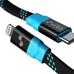 URBN Apple MFi Certified Super Fast Lightning Cable | Type C to Lightning | Made for iPhone 14/14Pro/13/13Pro/13mini/12/12pro/12pro max/11/11pro/11pro max/XS & other supported devices - 4 Feet (Blue)-image-7