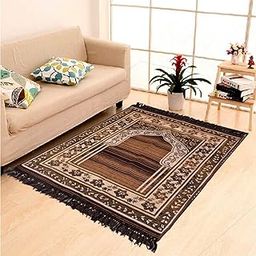 KETOSTICS® Anti-Skid Chenille Prayer Mat (Brown, Chenille, 4x2 Feet)-image-22