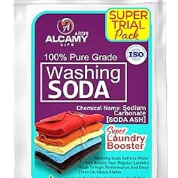 Washing Soda Powder 450 GM (Super Trial Pack) 100% Pure Laundry Booster Sodium Carbonate-image-68