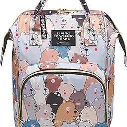 Kraptick Diaper Bags Backpack, Diaper Bags for Mom for Travel, Baby Diaper Bag, Maternity Bags for Mother and Baby, Nursing Bags for Mothers, Diaper Bag Handbag (ANIMAL PRINTED)-image-22