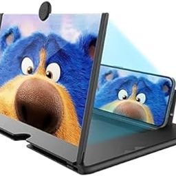 3D Screen Magnifier for Mobile Phone HD Amplifier|Screen Expander Eyes Protection Phone (Foldable Stand Holder) Enlarged Expander Support for All Smartphones-24