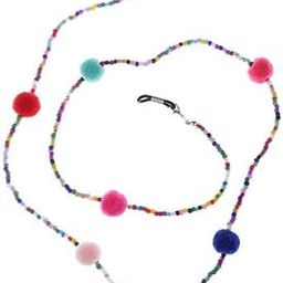 3xAnti Slip Colorful Beads Plush Ball Eyeglass Holder Chain Necklace Lady Girl-image-24