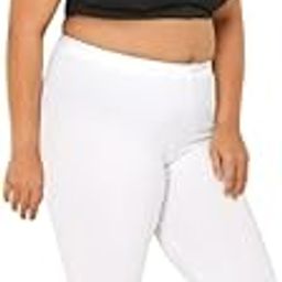 Adira | Plus Size Leggings for Women | Plus Size Leggings for Women | High Waist | Ankle Length | Soft Cotton & Elastane Blend | Non-See-Through | Gusset Crotch Prevents Ripping-image-15
