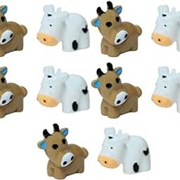 Wonderland Set of 10 Brown Cow Miniature Fairy Garden Toys, Miniature Garden Decorations, Mini Garden Accessories, Garden Decor, Home Decoration-12