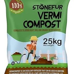 Vermicompost for Plants 25kg | Khaad for Gardening Home | Organic Fertilizer | Compost for Plants Home Garden 25kg-image-43