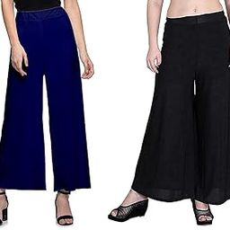 Lycra Palazzo for Women/Girls Pack of 2 Free Size-image-6