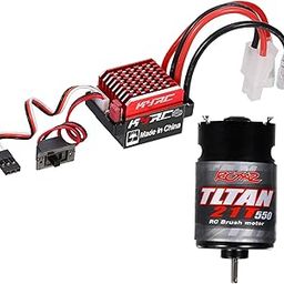ATORSE 1:10 550 Brushed Motor with 60A/320A Esc for Axial Scx10 Axi03007 Rc Car 21T-picture-18