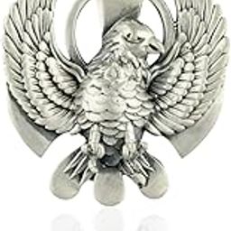 925 Sterling Silver Sikhism Khanda/Khalsa with Garuda Pendant for Men and Women | Without Chain | with Certificate of Authenticity and BIS Hallmark.-image-31