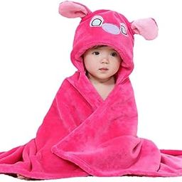 First Kick Fleece New Born Baby Blanket Pack of Super Soft Bathrobe Baby Wrapper Cum Baby Bath Towel For Baby Boys, Baby Girls, Babies (80Cm X 80Cm, 0-6 Months Lightweight (Pink)-image-99
