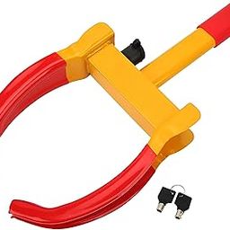 iWagon- Heavy Duty Car Lock Anti Theft Wheel Lock Clamp Towing Parking Boot Tire Claw Adjustable for Auto, Cars, Truck, Wheel Lock with Two Keys-17
