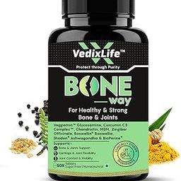 Bone-Way Glucosamine Chondroitin MSM Tablets for Joint Pain Relief | Curcumin, Boswellia & Ashwagandha for Mobility, Bone & Cartilage Support | 60 Tablets-14