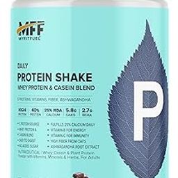 MyFitFuel Daily Protein Shake, Whey & Casein, 5 Proteins, Calcium, Ashwagandha, Vitamins, 750g, Chocolate-image-2
