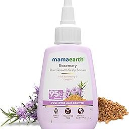 Mamaearth Rosemary Hair Scalp Serum 50ml with 95% Pure Rosemary, 4% Anagain, 1% Root BioTec, 1% Cressatine, Methi Dana, Caffeine, Niacinamide | Controls Hair Fall | Increase Hair Density-50