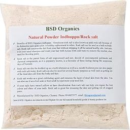 BSD Organics Natural Powder Indhuppu/Rock salt/Indian Spa Salt/Sendha namak for Dishes, Skin care, Hair care, Oral Care - 500 grams-image-6