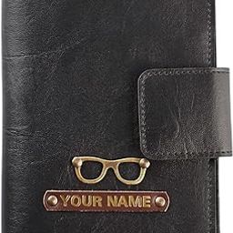 Customized PU Leather Couple Mini Travel Wallet Set for Passport, Pen, Airline Ticket/Boarding Pass, Cards, Cash & Coins | Customized Passport Cover for Men & Women (Black)-image-21