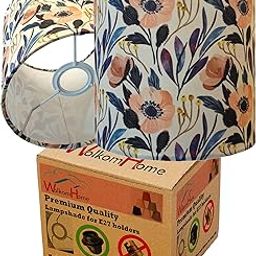 WolkomHome Dark Blue Lamp Shade for E27 Holder | Fits Table & Floor Lamps | Stylish Decor for Living Room, Bedroom, Office | 7.5x8x7.5 Inches 1Pc of lamp shade only-image-23