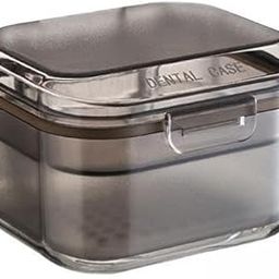 2xTportable Denture Case Container Waterproof Drain Organizer Holder Soaking Black-image-59