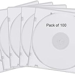 Plastic Cases Single Clear CD DVD Case for Standard Size for Protection Professional Jewel Case (Pack of 100)-picture-4