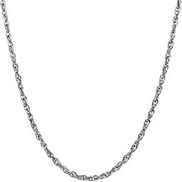 Anti-Tarnish Stainless Steel Chain Necklace for Men Boys (3201) Silver-image-53
