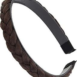 Synthetic Hair Braided Hair Band 2 Plaited Headband For Women & Girls Fashion Ponytail Hair Accessory Pack of 1 Brown B-image-35