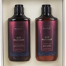The Love Co Oud Mukhaab Bath and Body Care Gift Box - Shower Gel & Body Lotion | For Men and Women | Pampering Kit for Anniversary, Birthday & All Special Occasions | Premium Packaging | Pack of 2-image-44