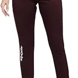 Women 4-Way Lycra Stretchable Solid Track Pant Stylish Activewear Lower for Gym Sports Yoga Running Walk Color Wine Maroon Bottom-image-25