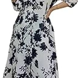 EthnoGlam’s Black & White Cotton Coord Kurta Salwar Set: Floral Printed, Button Line Work and Regular Fit || Coord set for Women and teenage girls-picture-1