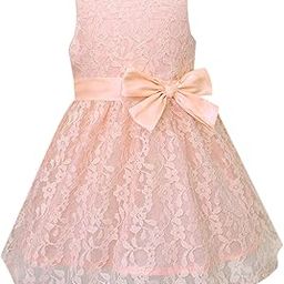 A.T.U.N. (ALL THINGS UBER NICE) Girls Fit and Flare Knee Length Sleeveless Double Bow Dress for Party and Special Occasions-image-28