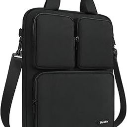 Laptop Bag Three Pockets for MacBook Air, 13 Inch MacBook Pro Retina, 14.1 Inch Laptop, Cross Body Shoulder Briefcase Bag-image-61