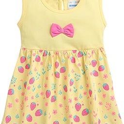 bumzee Yellow Girls Sleeveless Frock (Peb9176)-picture-45